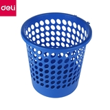 Корзина для мусора пластиковая ф24 см（deli）/圆形纸篓 直径ф24cm蓝
